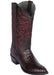 Mens Los Altos Caiman Hornback Round Toe Boot Black Cherry