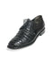 Men's Los Altos Genuine Caiman Belly Cap Toe Shoes in Black