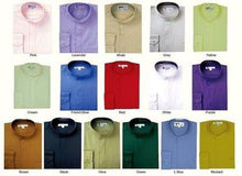 Mandarin Collarless Banded No Collar Dress Preacher Round Style Shirt Style Multi-Color Men's Dress Shirt