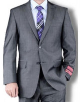 Men's Solid Jacket Suit Medium Gray - High End Suits - High Quality Suits