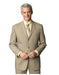 Medium Tan ~ Beige Side Vent Three buttons style 100% Worsted Higher Quality Back Side Vent