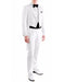Mens Modern Wedding Tail Tuxedo in White