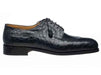 Ferrini Men's Italian Lace Up Style Split Toe World Best Alligator ~ Gator Skin Belly Shoes Navy