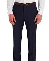 Men's Slim Fit Dark Navy Blue Suit For Men Flat Front Washable Dress Pants (We have more Braveman suits Call 1-844-650-3963 to order)