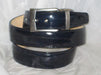 Men's Genuine Authentic Navy Blue Eel Belt