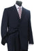 Three Buttons Style Suit Men'S Dark Navy Blue Suit For Men Pinstripe Light Weight Conservative Premier Quality Italian Fabric Dress Suit
