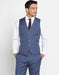 Men's Regular Fit Dark Navy Blue Suit For Men Vest With Matching Dress Pants Set + Any Color Shirt & Tie