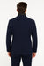 Mens Navy Cashmere and Wool Blazer with Quilted Zip-Up Inner Layer - Two Button Style Notch Lapel