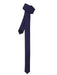 Super Skinny Polyester Satine Fabric Navy Slim Fully Lined Tie-Men's Neck Ties - Mens Dress Tie - Trendy Mens Ties