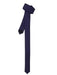 Super Skinny Polyester Satine Fabric Navy Slim Fully Lined Tie-Men's Neck Ties - Mens Dress Tie - Trendy Mens Ties