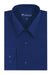 Plain Solid Color Traditional Navy Men's Dress Shirt