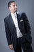 Bold Black Pinstriped With Statin Lapel Tuxedo Suit Available in 2 or 3 buttons 7 days delivery