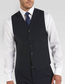 Men's Navy Adjustable Back Strap 5 Buttons Tuxedo