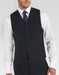 Men's Navy Adjustable Back Strap 5 Buttons Tuxedo