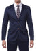 Men's Blue Cotton Skinny Fit Suits Madison Dark Navy