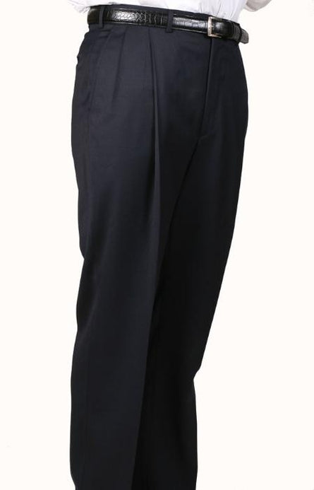 Mens Pleated Dress Pants Medium Charcoal Somerset Pleated Trouser Unhemmed Unfinished Bottom main image 1