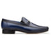 Belvedere Bruno Men's Navy Ostrich Leg Loafers