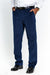 Men's Stylish Flat Front Corduroy Navy Formal Dressy Pant