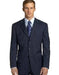 Brand New Dark Navy Pinstripe premier quality Three buttons style italian fabric Design suit made with Ultra Smoot