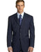 Brand New Dark Navy Pinstripe premier quality Three buttons style italian fabric Design suit made with Ultra Smoot