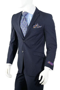 Buy 10 and More $59 Mens Dark Navy Slim Fit Cheap Priced Business Suits Clearance Sale Vent dress suits for men Online Discount Fashion Sale Dark Blue Suit