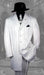 All White Suit For Men Shadow Pinstripe Suits For Men