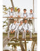 Men's Off-White Flap Two Pockets Beach Wedding Attire Suits
