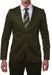 Slim Fit Suit Summer Men'S Slim Fit Suits Olive Green Cotton Skinny Fitted Cheap Priced Business Suits Clearance Sale
