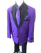 Men's Purple Ticket Pocket   Long Sleeve Jacket