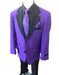 Men's Purple Ticket Pocket   Long Sleeve Jacket