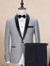 Men's One Button  Shawl Lapel  Trim Fit  Gray Tuxedo
