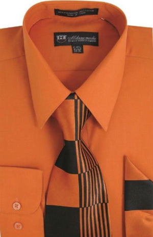 Affordable Clearance Cheap Mens Dress Shirt Sale Online Trendy - Orange Point(Straight) Collar Standard Cuff Men's Dress Shirt