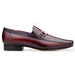 Belvedere Bruno Men's Ostrich Leg Loafers & Slip-Ons – Burgundy Leather Dress Shoes