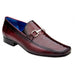 Belvedere Bruno Men's Ostrich Leg Loafers & Slip-Ons – Burgundy Leather Dress Shoes