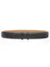 Black Men's Genuine Full Ostrich Quill Belt 1 1/2'' width