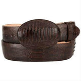 Cinto De Avestruz - Cinto Vaquero Mens Original Ostrich Leg Skin Western Style Hand Crafted Belt Brown