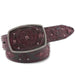 King Exotic Burgundy ~ Wine ~ Maroon Color Belt Genuine Ostrich Skin