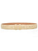 Men's Patchwork Winter White Genuine Ostrich Quill Skin Belt