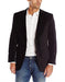 Men's Paisley Black Velvet Fabric Patterned Texture velour Men's blazer Jacket