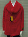 Mens Pea coats With Fur Collar - Hot Red Peacoats
