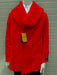 Mens Pea coats With Fur Collar - Red Peacoats