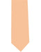 Men's Peach Extra Long Polyester Solid Neck Tie-Men's Neck Ties - Mens Dress Tie - Trendy Mens Ties