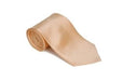 Peach 100% Silk Solid Necktie With Handkerchief Buy 10 Of Same Color Tie For $25 Each-Men'S Neck Ties - Mens Dress Tie - Trendy Mens Ties