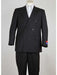 Men's Peak Lapel 6 Button Double Breasted Black Suit