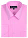 Plain Solid Color Traditional Pink Men's Dress Shirt