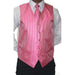 Pink Four-Piece, Five-button Suit or Tux Men's Vest for Men Also available in Big and Tall Sizes