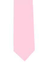 Men's Polyester Solid Extra Long Pink Neck Tie-Men's Neck Ties - Mens Dress Tie - Trendy Mens Ties