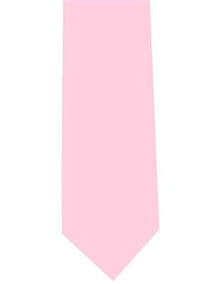 Men's Polyester Solid Extra Long Pink Neck Tie-Men's Neck Ties - Mens Dress Tie - Trendy Mens Ties