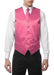 Men's Pink V Neck Big and Tall Dress Tuxedo