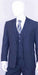 Teal Indigo  Bright Blue Cobalt Blue and Pinstripe Suit
